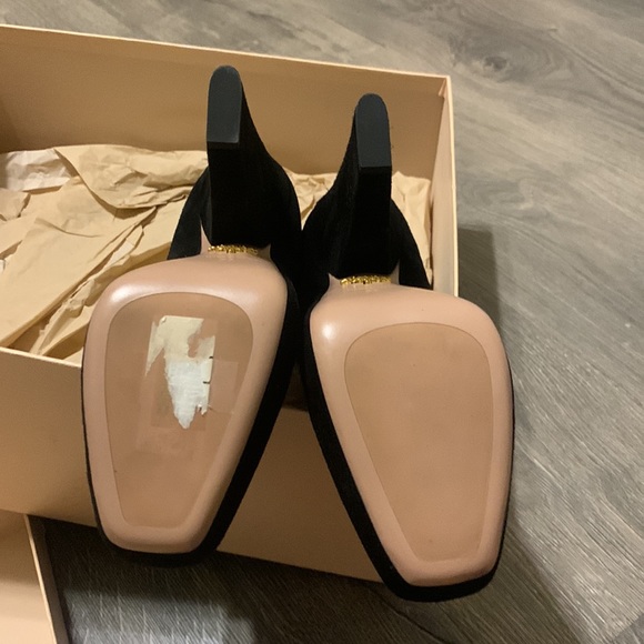 Black rear zip Prada booties. - Picture 2 of 5
